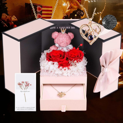 Cadeaubox Eeuwige Rozen Sieraden Geschenk Decoratief