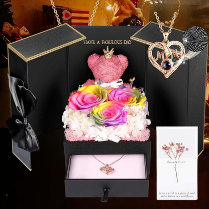 Cadeaubox Eeuwige Rozen Sieraden Geschenk Decoratief