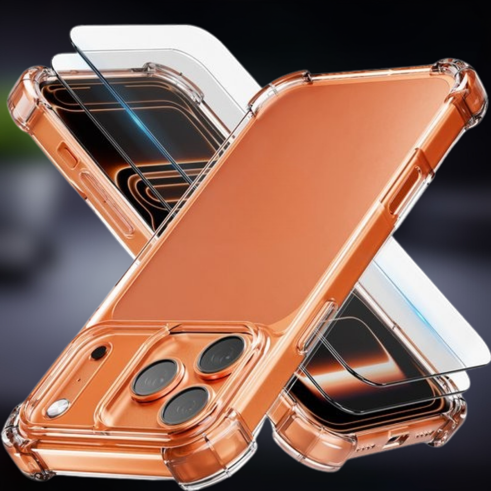 Telefoonhoesje Transparant Siliconen Shockproof Screenprotector