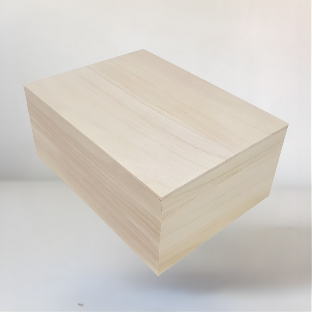 Houten Opbergdoos Decoratief Onbewerkt Hout Sluiting