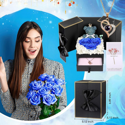 Cadeaubox Eeuwige Rozen Sieraden Geschenk Decoratief