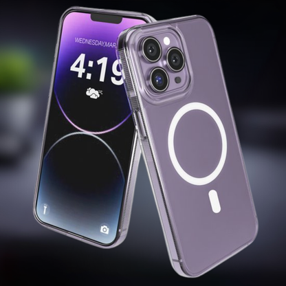 Telefoonhoesje Transparant Magneet Draadloos Opladen Bescherming