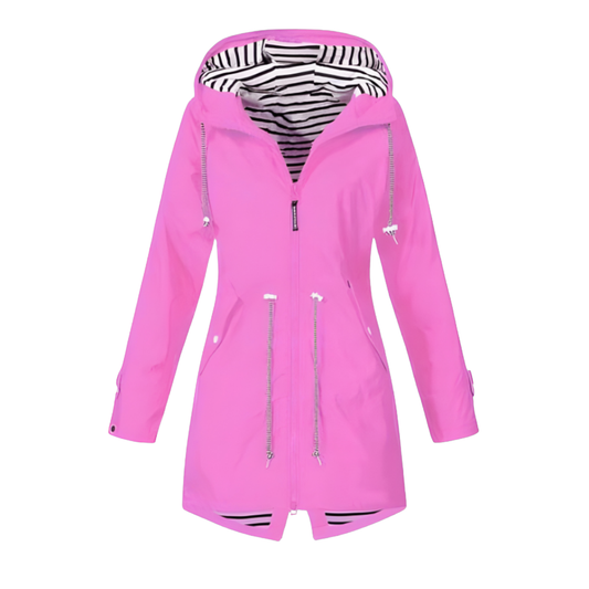 Regenjas Dames Lang Waterdicht Capuchon