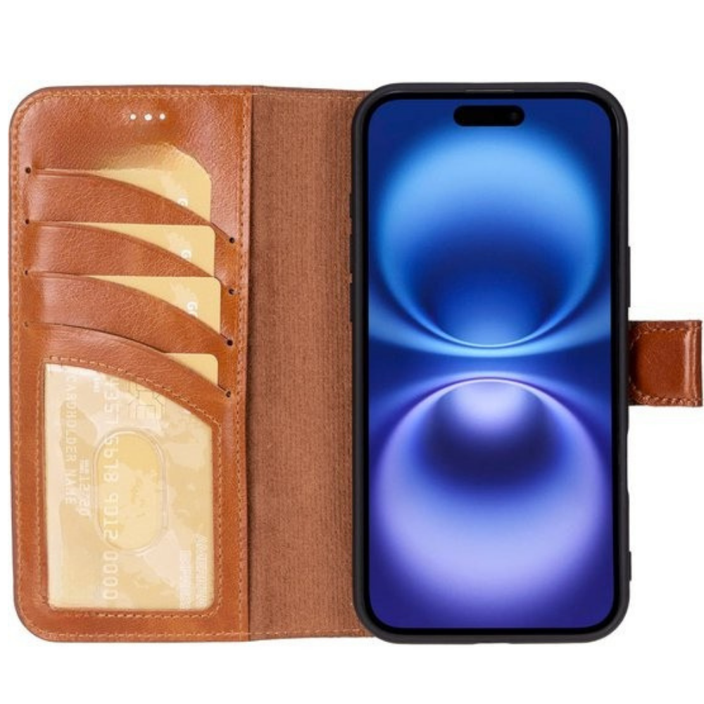 Telefoonhoesje Wallet Leer Pasjeshouder Kickstan