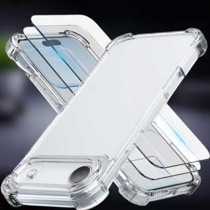 Telefoonhoesje Transparant Siliconen Shockproof Screenprotector