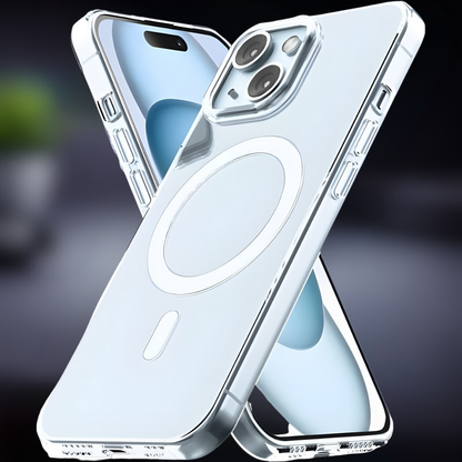 Telefoonhoesje Transparant Magneet Draadloos Opladen Bescherming