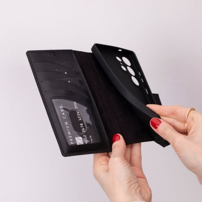 Telefoonhoesje Wallet Leer Pasjeshouder Kickstan