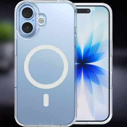 Telefoonhoesje Transparant Magneet Draadloos Opladen Bescherming