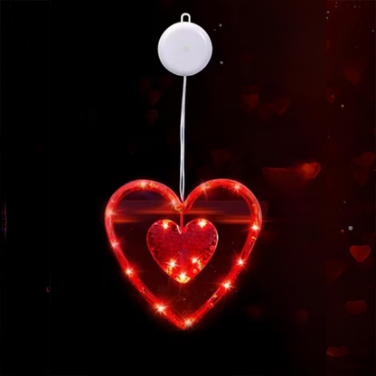 LED Lichtsnoer Valentijn Decoratie Hartvormige Raamverlichting