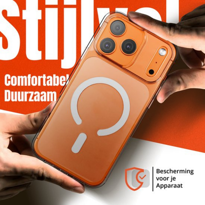 Telefoonhoesje Transparant Magneet Draadloos Opladen Bescherming