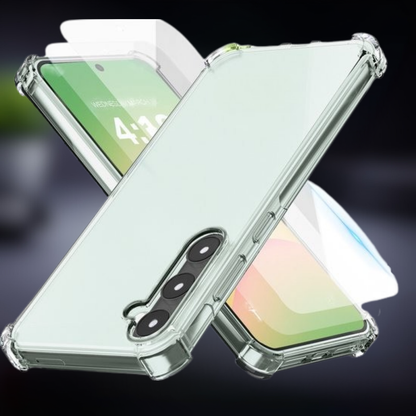 Telefoonhoesje Transparant Siliconen Shockproof Screenprotector