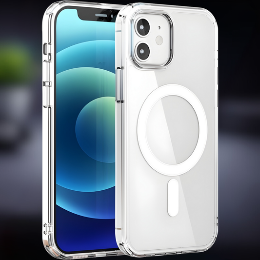 Telefoonhoesje Transparant Magneet Draadloos Opladen Bescherming