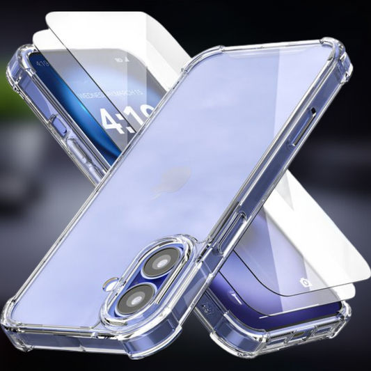 Telefoonhoesje Transparant Siliconen Shockproof Screenprotector