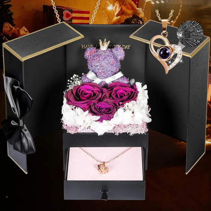 Cadeaubox Eeuwige Rozen Sieraden Geschenk Decoratief