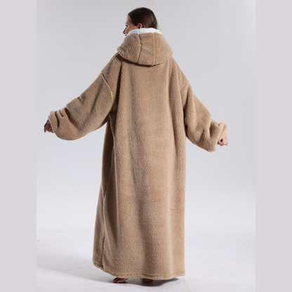 Hoodie Deken Oversized Warm Fleece Draagbare Plaid
