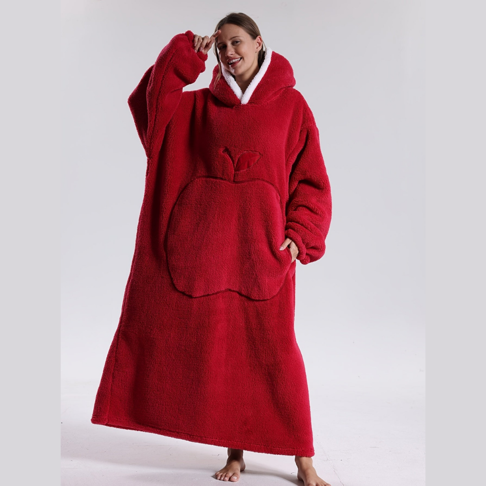 Hoodie Deken Oversized Warm Fleece Draagbare Plaid
