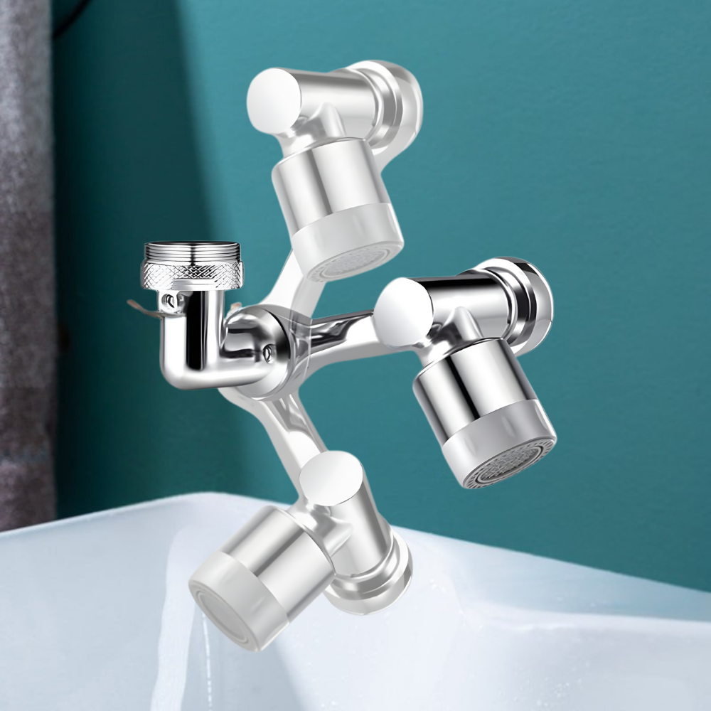 Kraan Adapter Draaibaar Spatfilter Messing Waterbesparend