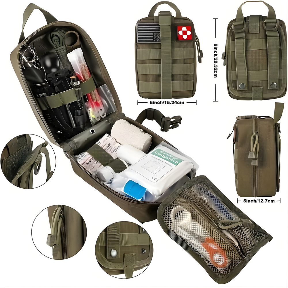 EHBO Kit Survival Noodset Outdoor Molle Tas Camping