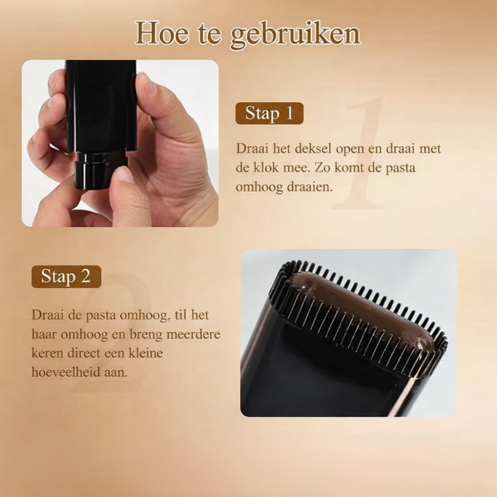 Haarverf Grijsdekking Haarwortel Touch Up Kam Applicator Stick