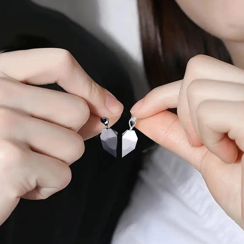 Ketting Koppel Hart Magnetisch ECG Sieraad