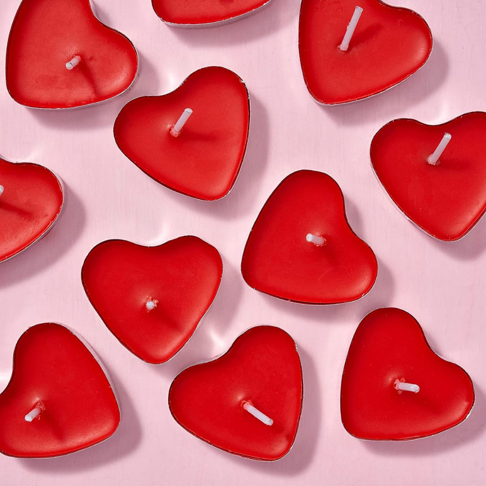 Theelichtjes Hartvormig Valentijnsdag Romantische Kaarsen Set