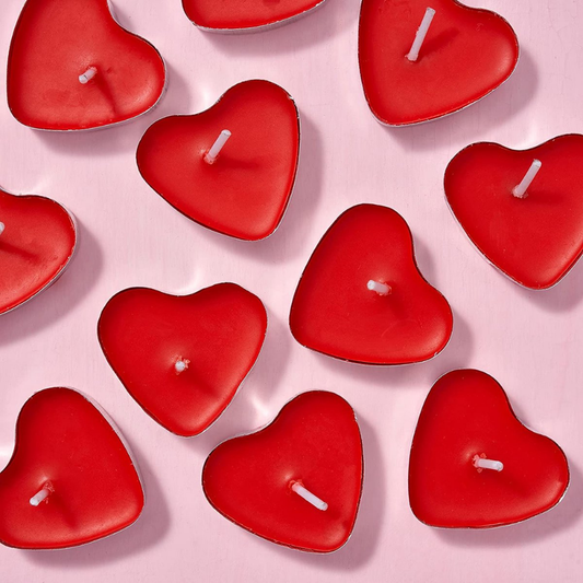 Theelichtjes Hartvormig Valentijnsdag Romantische Kaarsen Set