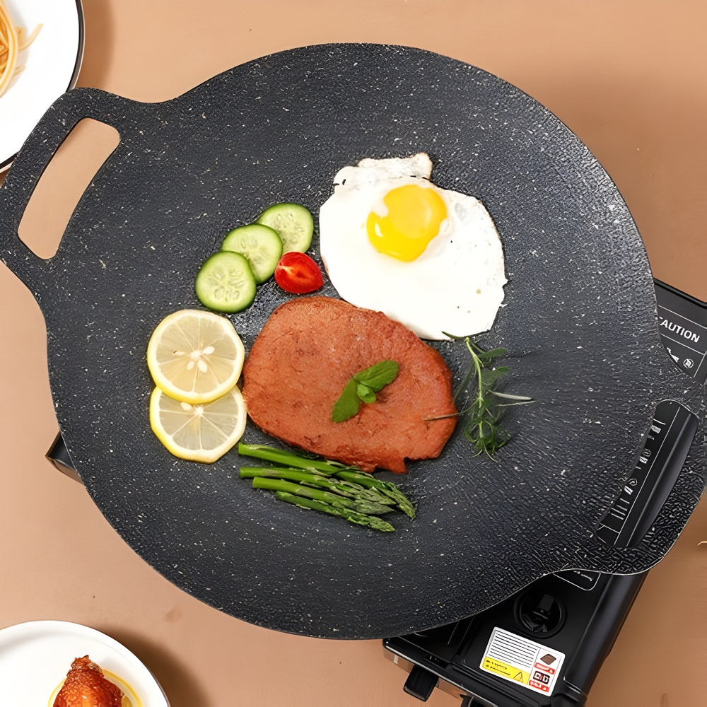 Koekenpan Grillpan Antiaanbak Steen Grote Kookpan