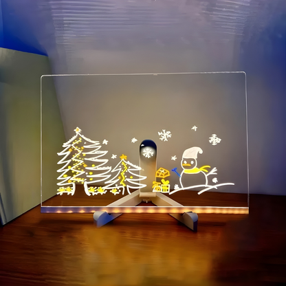 Lichtbord LED Tekstbord Acryl Wisbaar Tekenbord Display Decor