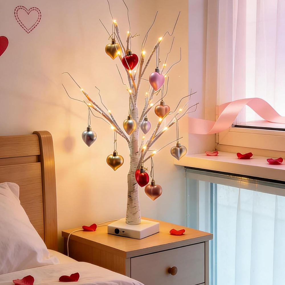 Tafelverlichting Decoratieve Led Boom Hartvormige Ornamenten