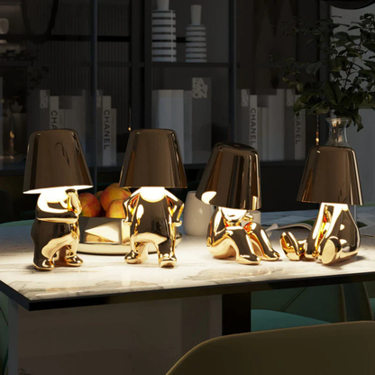 Tafellamp Sculptuur Goud Touch Dimbaar Draadloos Design