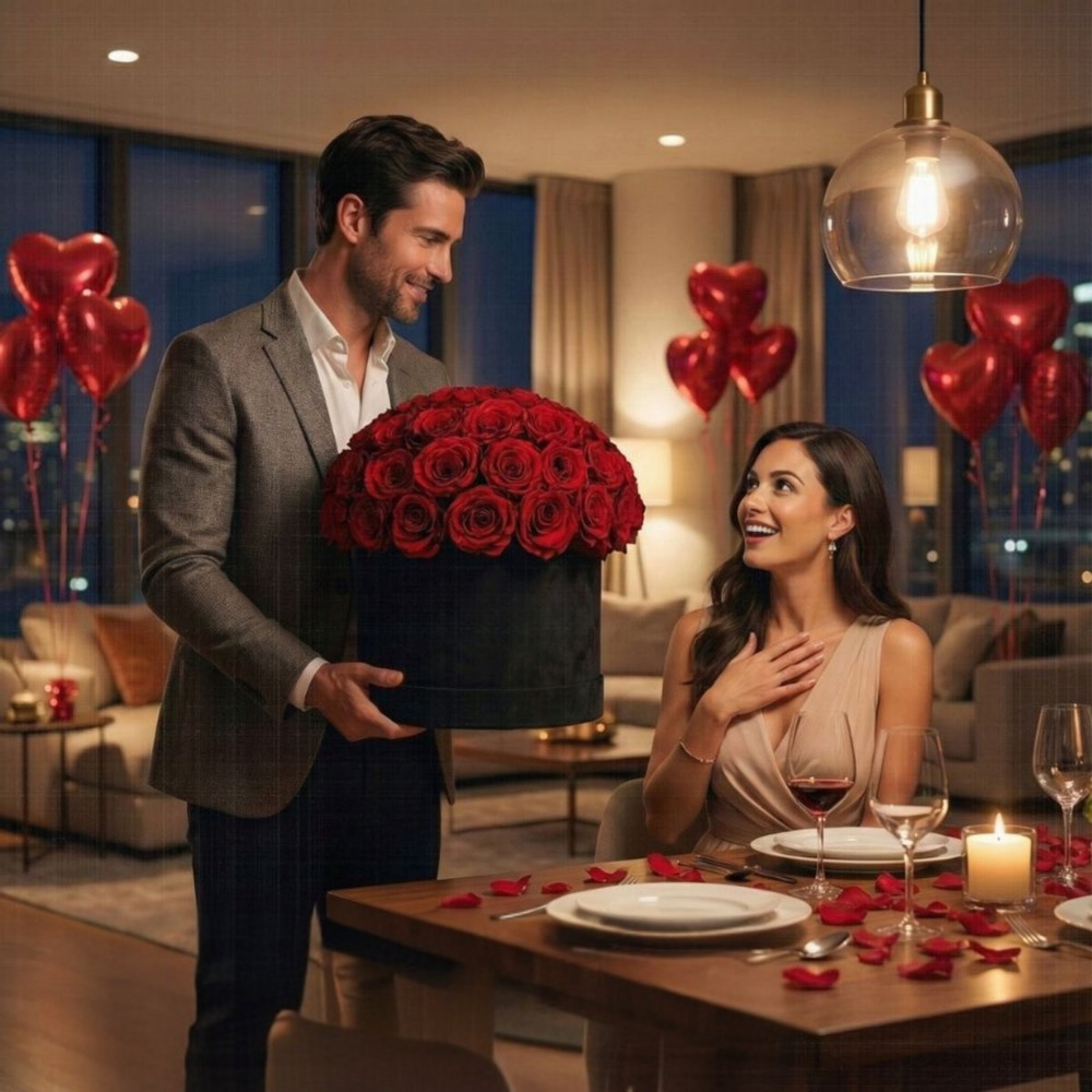 Valentijnsdag Decoratieset Romantisch Rozenblaadjes Ballonnen