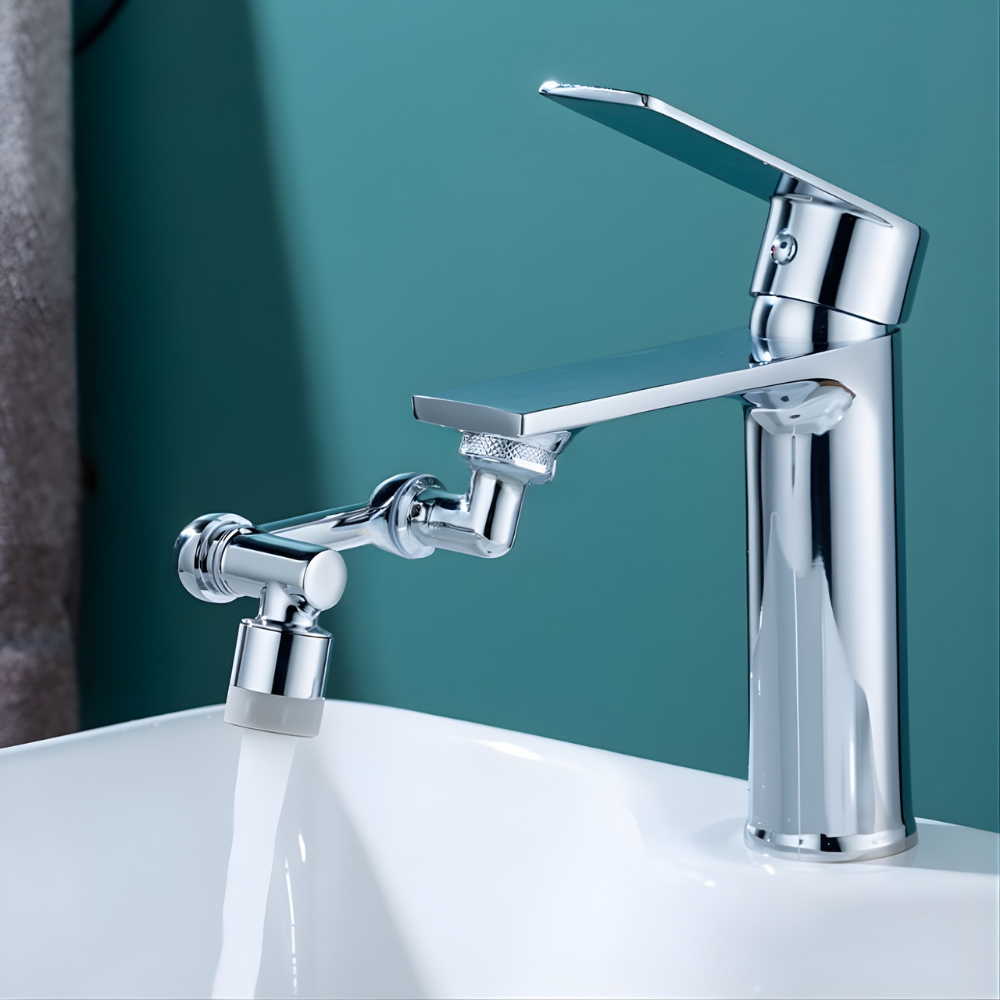 Kraan Adapter Draaibaar Spatfilter Messing Waterbesparend