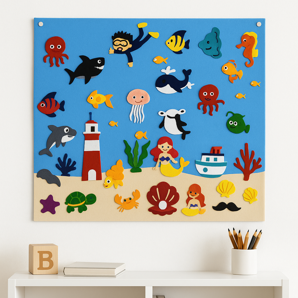 Speelgoed Viltbord Dieren Educatief Interactief Speelbord Kinderen
