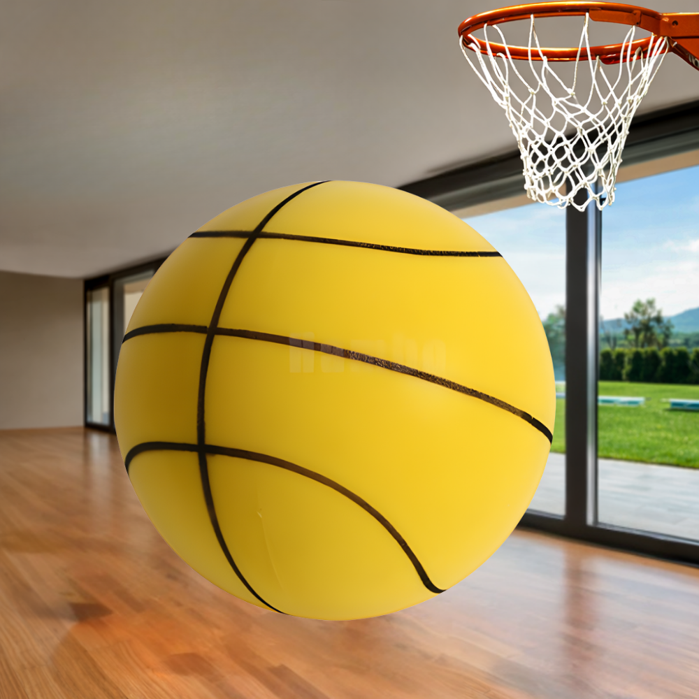Basketbal Stil Trainingsbal Indoor Geluidloze PU Sportbal
