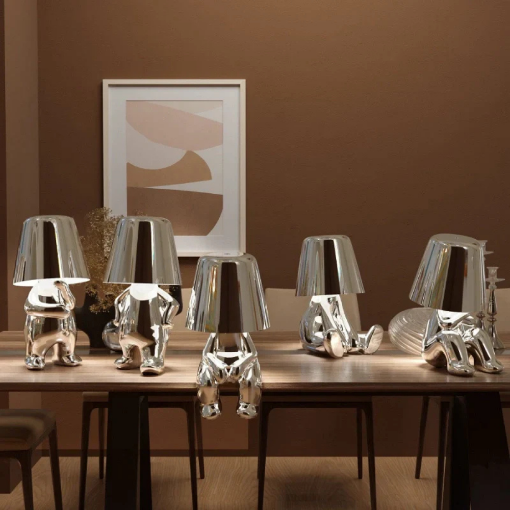 Tafellamp Sculptuur Goud Touch Dimbaar Draadloos Design