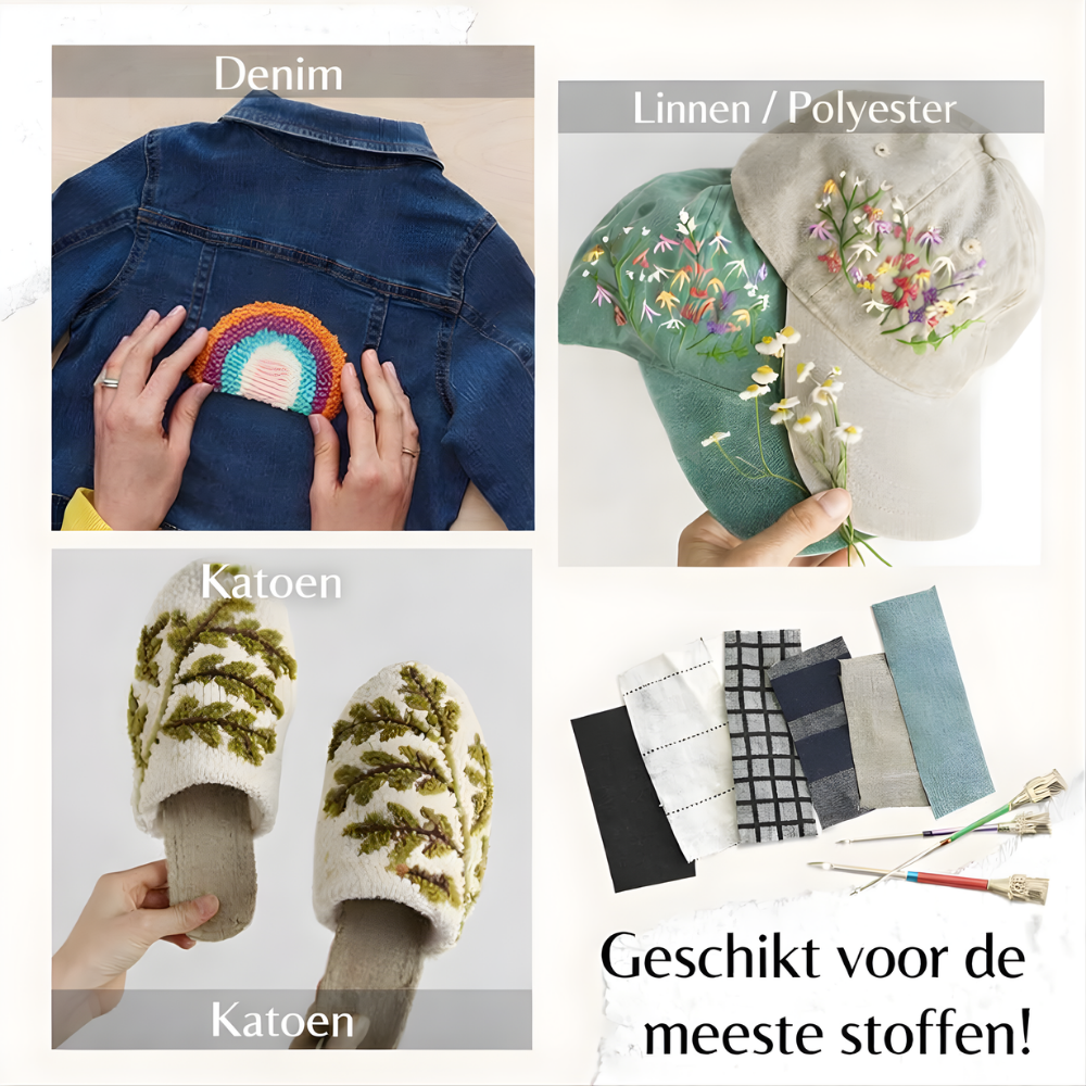 Punch Needle Borduur Set Verstelbare Borduurnaald Gereedschap