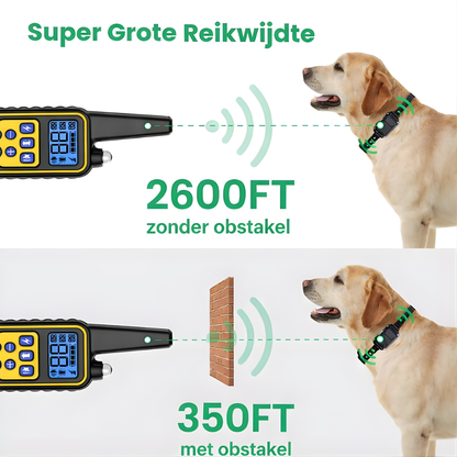 Afstandsbediening Hondentrainingshalsband Waterdicht Oplaadbaar