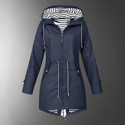 Regenjas Dames Lang Waterdicht Capuchon