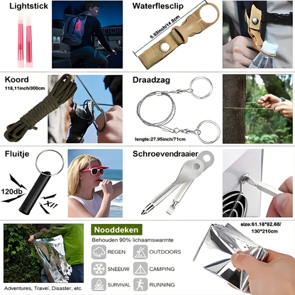 EHBO Kit Survival Noodset Outdoor Molle Tas Camping