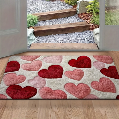 Deurmat Hartpatroon Zacht Polyester Vloerkleed