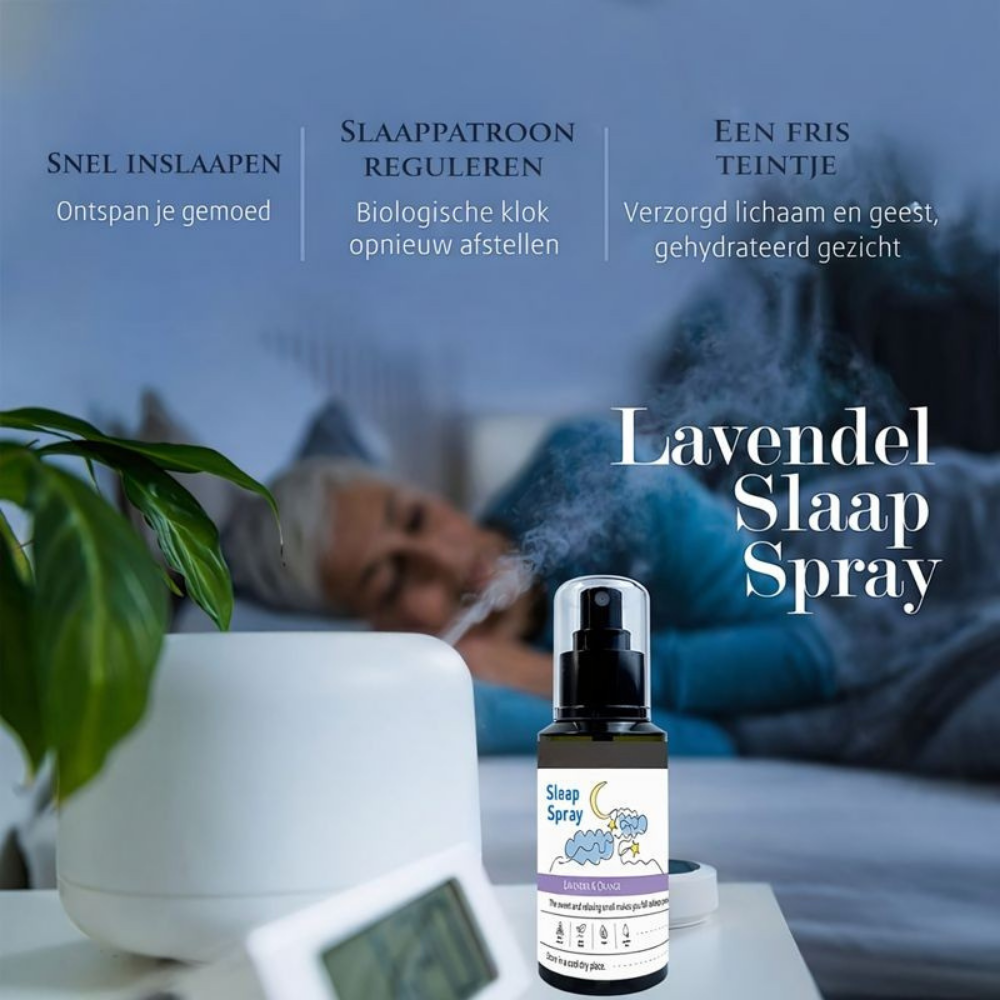 Diepe Slaapkussenspray Lavendel Essentiële Olie Nachtverzorging