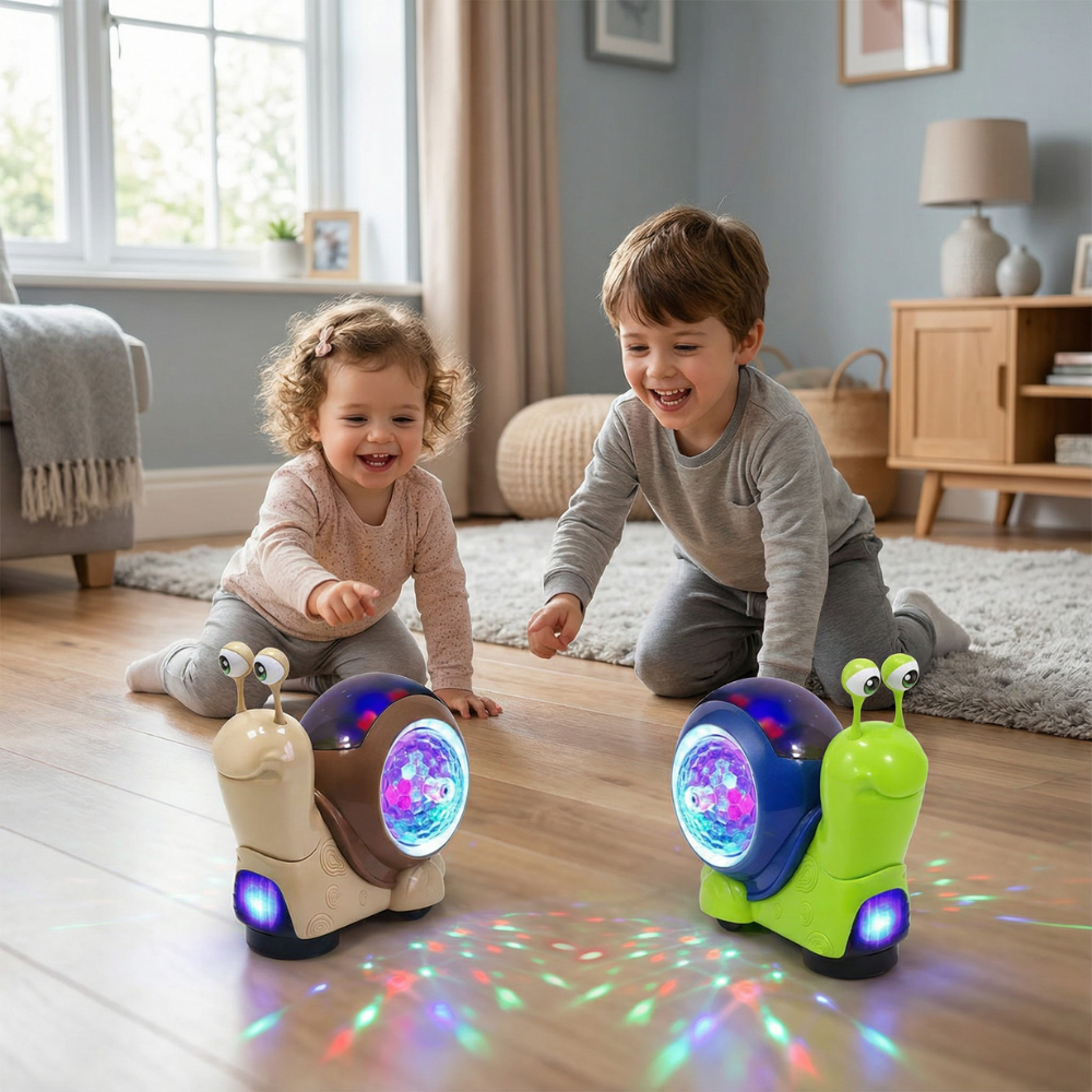 Speelgoed Baby Interactief Kruip Speeltje Muziek Licht Slak