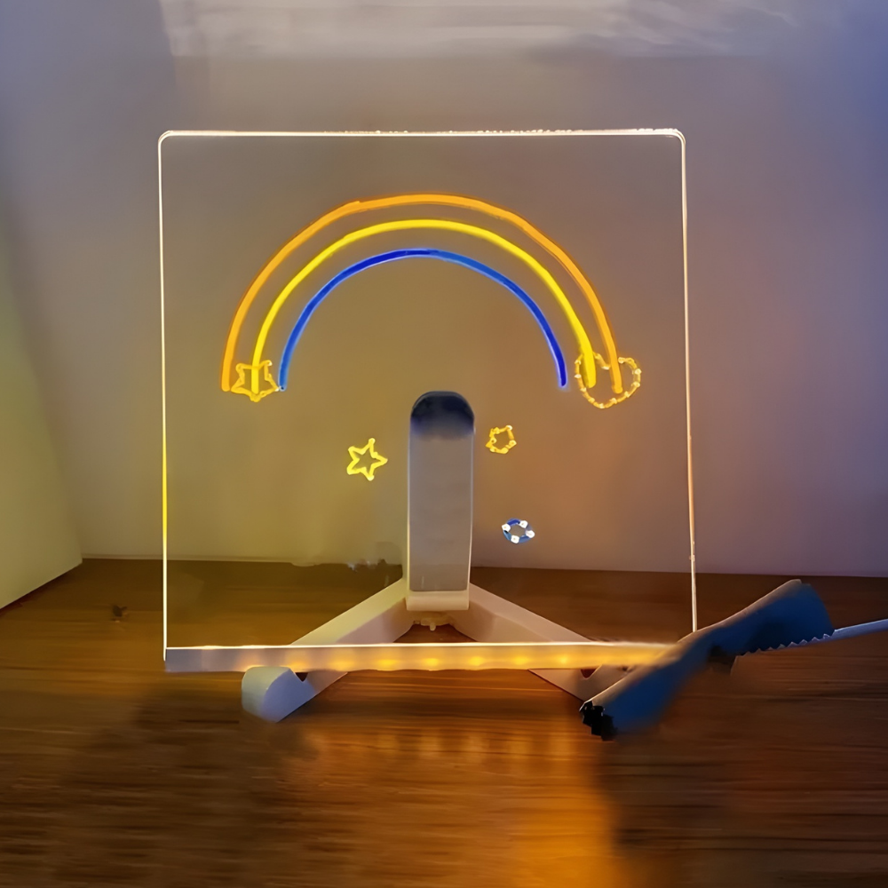 Lichtbord LED Tekstbord Acryl Wisbaar Tekenbord Display Decor