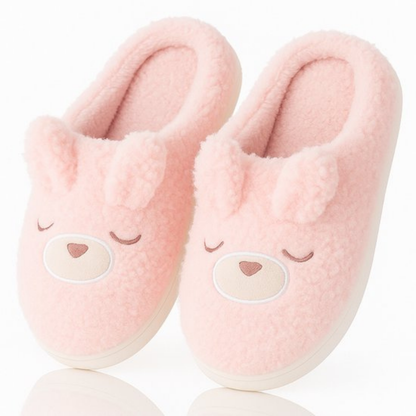 Pantoffels Dames Fleece Warm Hartdesign Valentijnsdag