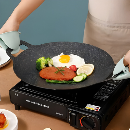 Koekenpan Grillpan Antiaanbak Steen Grote Kookpan