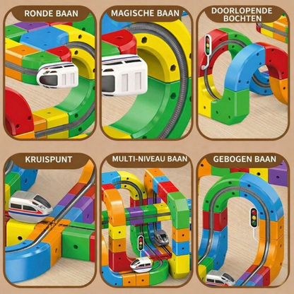 Magnetische Bouwstenen Speelgoed Racebaan Educatief Constructiespel