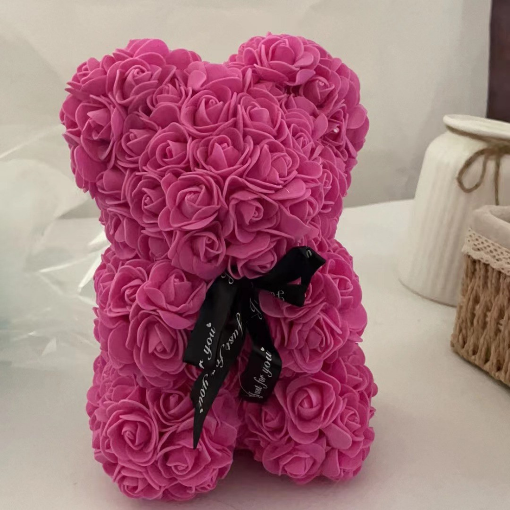 Decoratie Moderne Rozenbeer Kunststof Cadeaufiguur