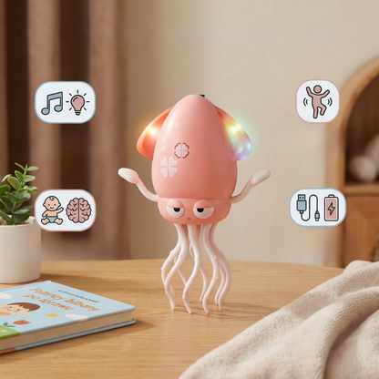 Speelgoed Octopus Dansend LED Muziek Interactief Bewegend Kinder