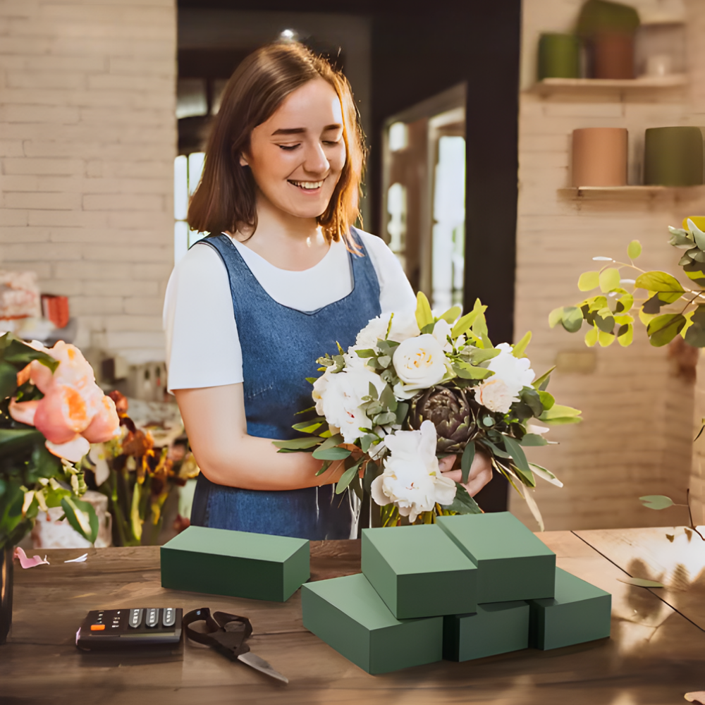 Bloemschikken Bloemschuim Blokken Groen Waterabsorberend Florist