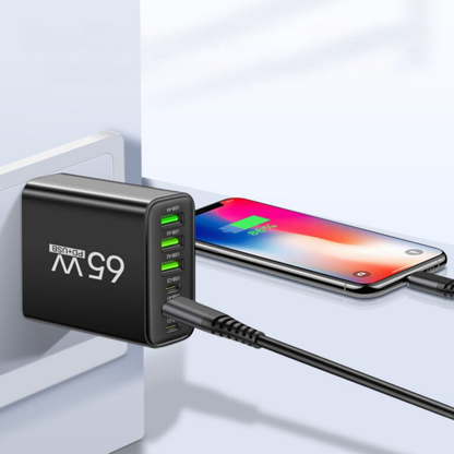 Usb Oplader Snellader 65W Zespoorts Thuis Kantoor Reizen
